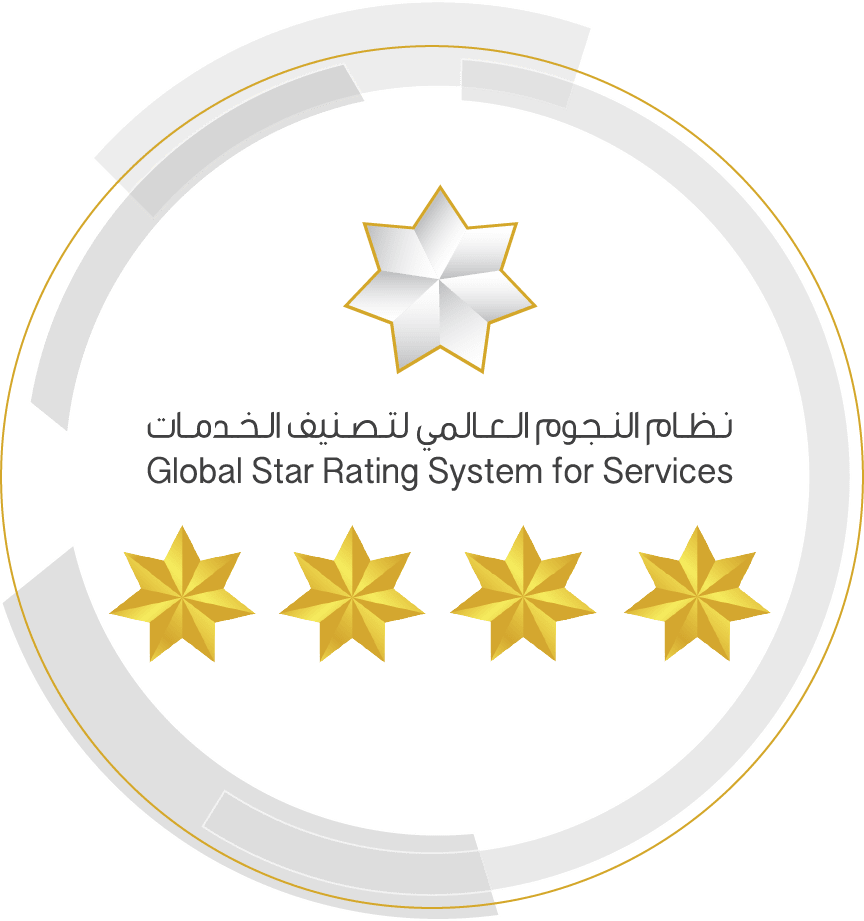 Rated 4 Stars by the Global Star Rating System for Services